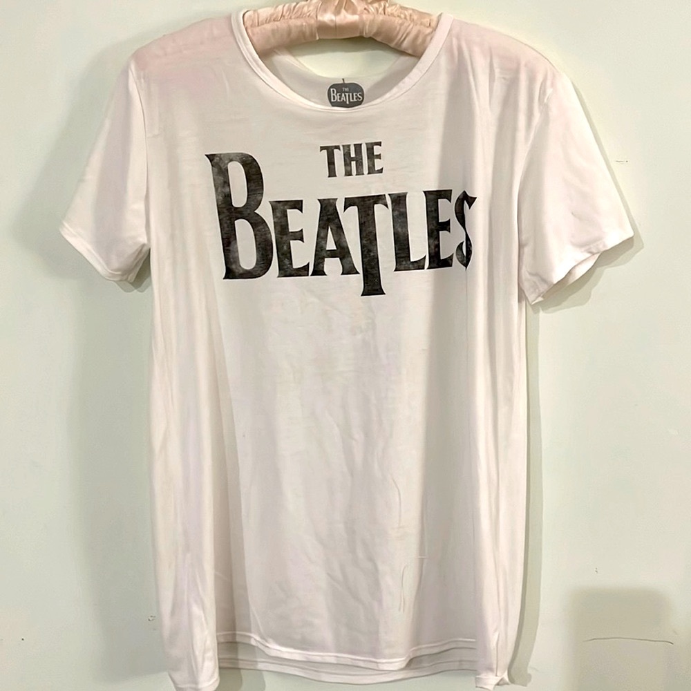 The Beatles White Tee Sz XL